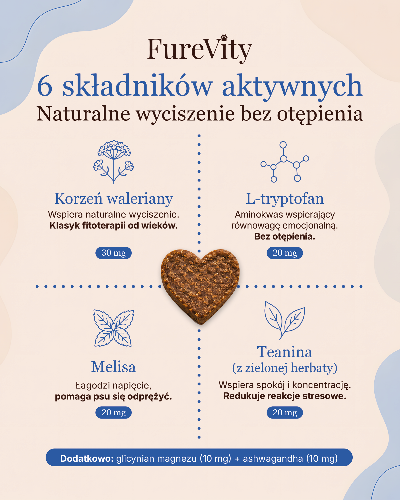 Uspokojenie - naturalne wsparcie w stresie - 120 kąsków